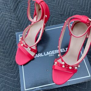 Karl Lagerfeld Red Heels